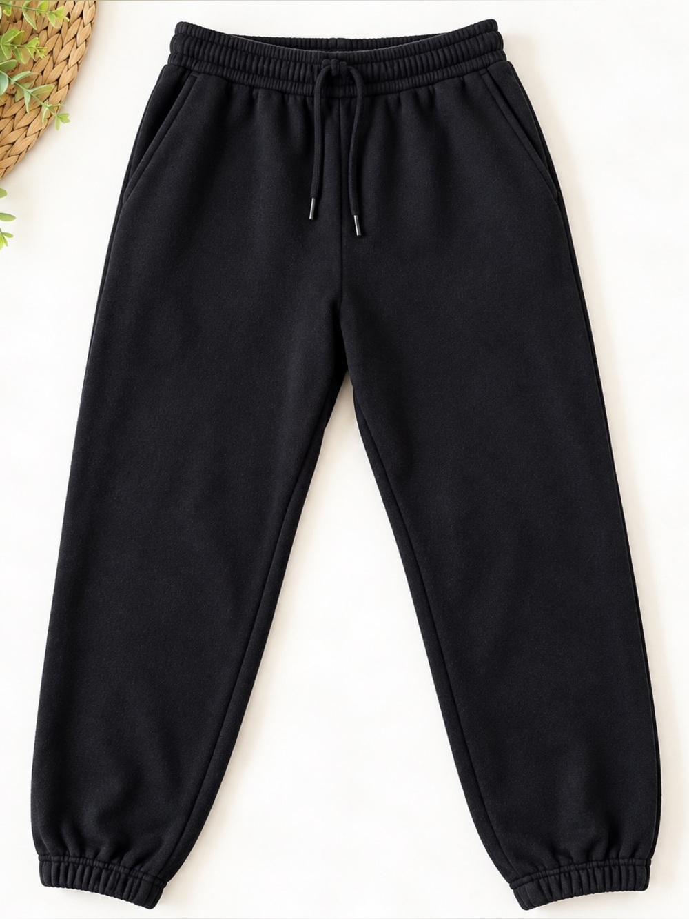 GAP Black Fleece Jogger Sweatpants Women’s Small Cozy Lounge Pants